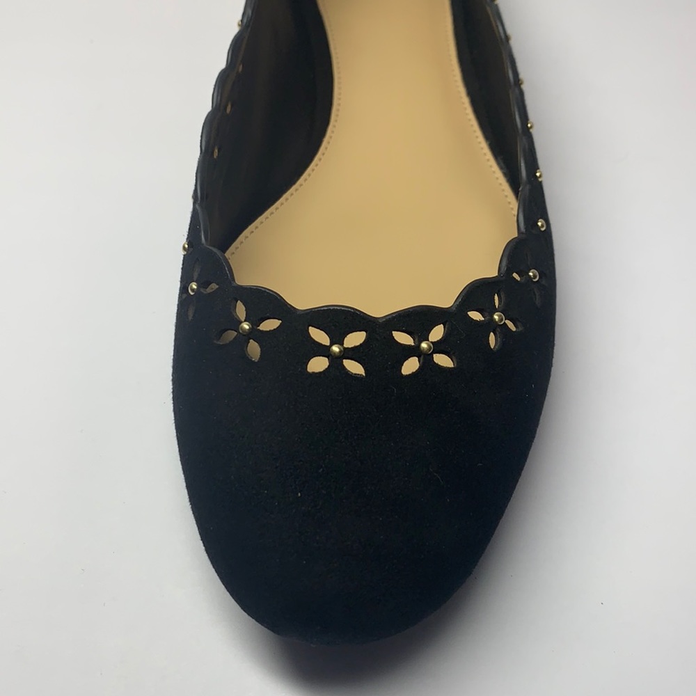 MICHAEL KORS Thalia BALLET Suede Flats Black 11